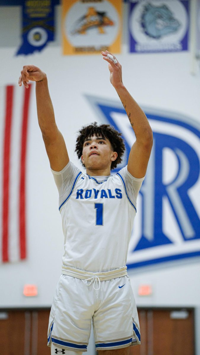 Donovan Hamilton (#1) After Shooting a Free Throw