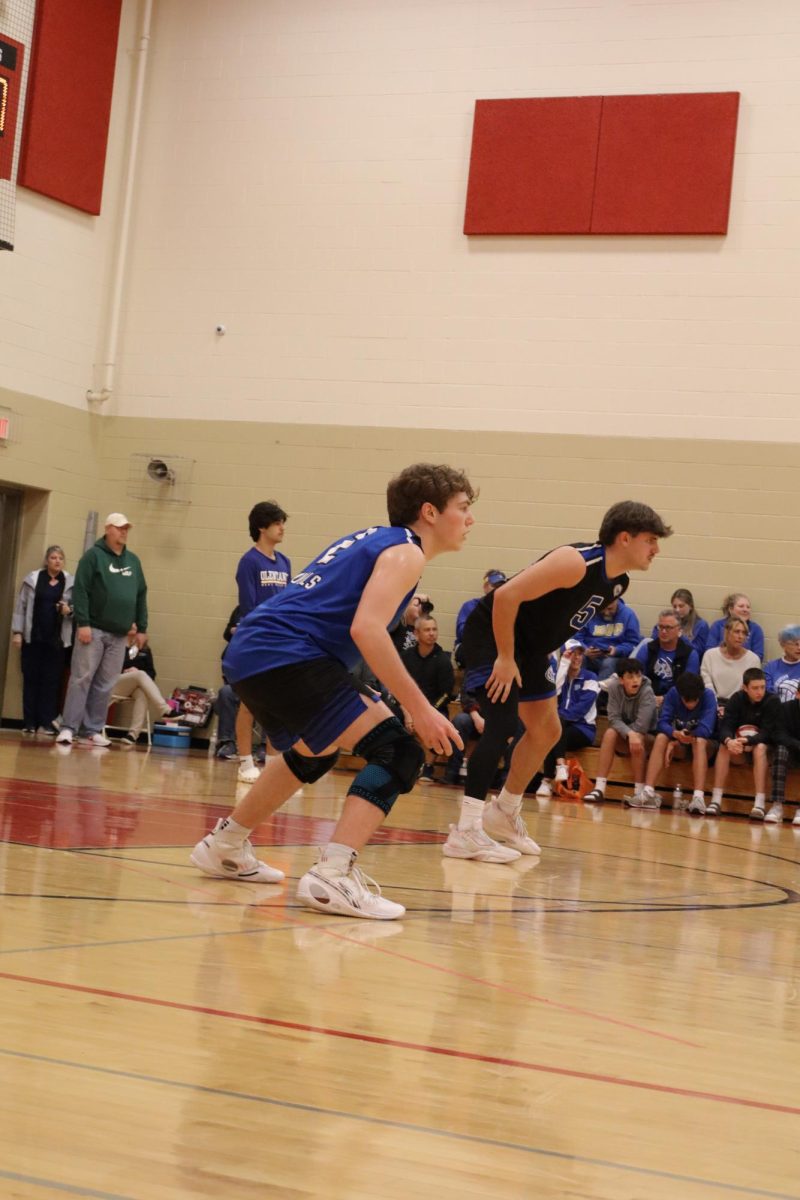 Sean Smart and Jackson Campbell preparing for the ball.